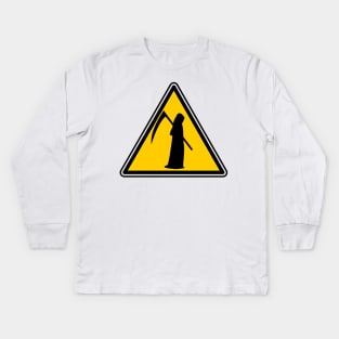 Reaper Warning Kids Long Sleeve T-Shirt